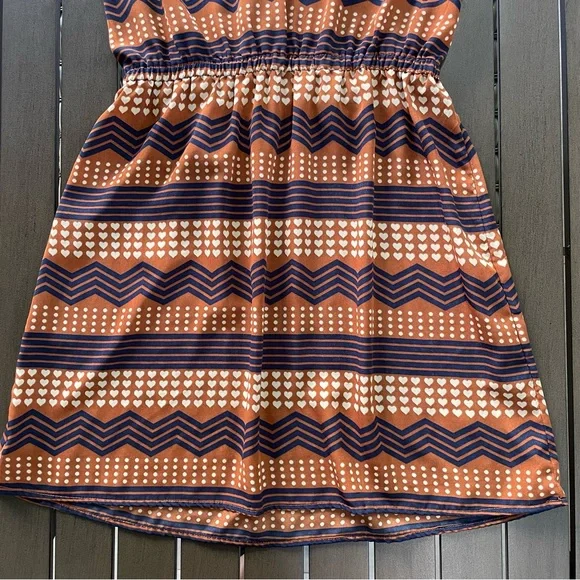 BEBOP CINCH-WAIST SLEEVELESS GEOMETRIC MINI DRESS!! - Picture 6 of 9